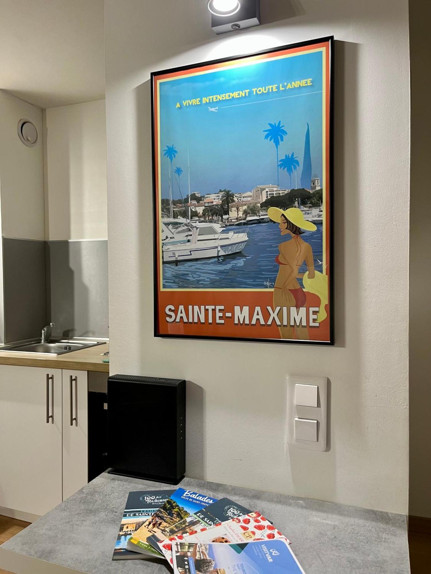 Perle Rare A 250M De La Plage ! Climatise Avec Parking, Balcon & Wifi Σαιντ-Μαξίμ Εξωτερικό φωτογραφία